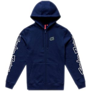 Hoodie Zip Up Badge Marineblå Salviegrøn TROY LEE DESIGNS