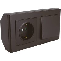 HÖRNBOX OPTIMA 1P/TR UTTAG SV.