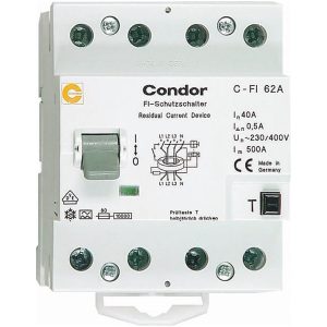 HPFI-afbryder, type A, 63A, 4-polet, 500mA MALMBERGS