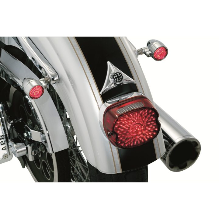 Hulbeskytter Nummerplade Maltese Cross/Skull Krom KURYAKYN – billede 2