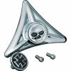 Hulbeskytter Nummerplade Maltese Cross/Skull Krom KURYAKYN – miniature 1