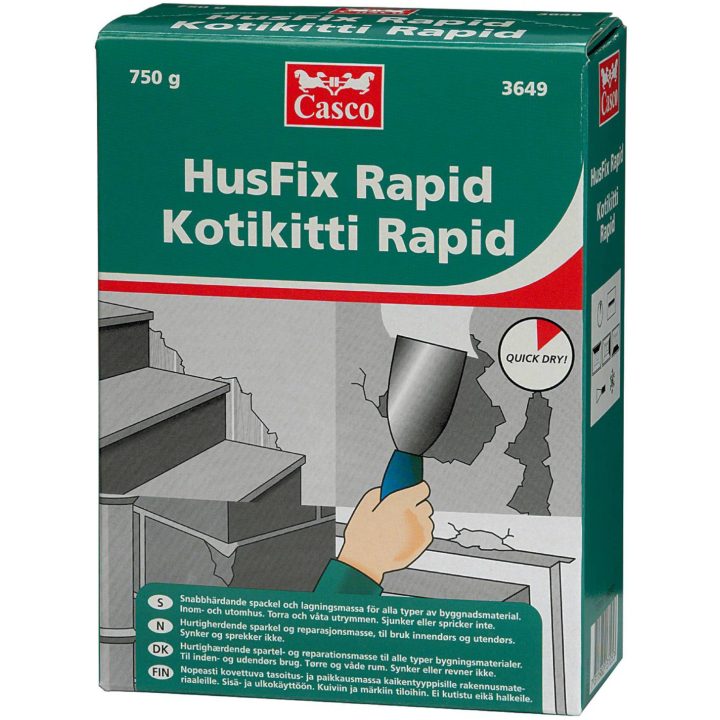 HusFix Rapid 3649 CASCO REPARATIONSMASSE HUSFIX RAPID 3KG – billede 2