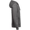 Huvtröja Full Zip Regular Fit Kolgrå Untagged Movement – miniature 3
