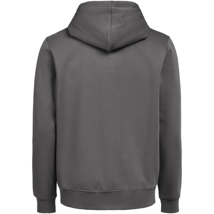 Huvtröja Full Zip Regular Fit Kolgrå Untagged Movement – billede 4