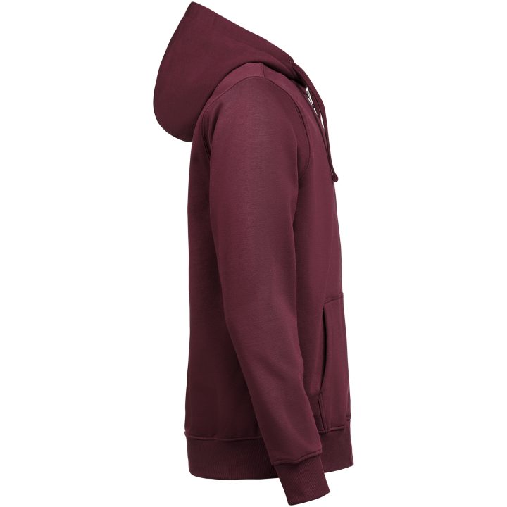 Huvtröja Full Zip Regular Fit Plommon Untagged Movement – billede 4