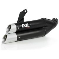 Hyperlow Full Exhaust System Stainless Steel Black / Aluminium Polished - Kawasaki Z650/Ninja 650 IXIL