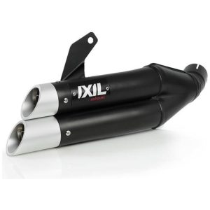 Hyperlow Full Exhaust System Stainless Steel Black / Aluminium Polished - Kawasaki Z650/Ninja 650 IXIL