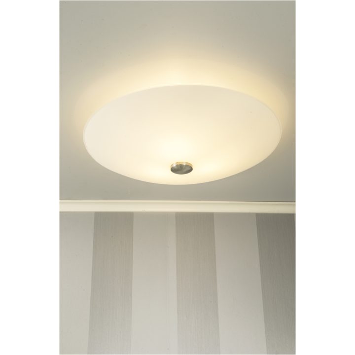 Iglo Plafond 42cm, Hvid/stål ANETA HOME Sokkel E14 Hvid /Stål – billede 4