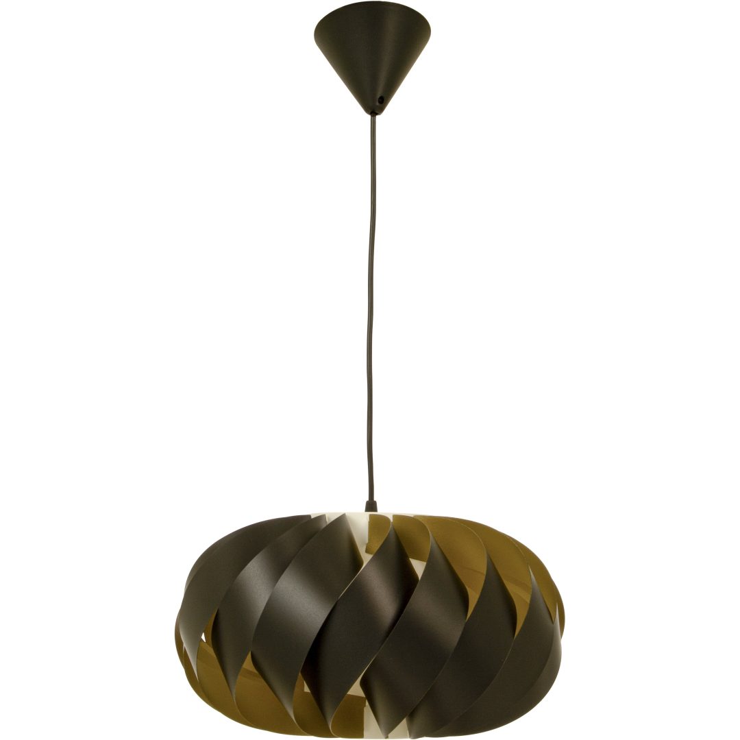 Imperial Loftlampe 35cm, Sort/guld ANETA HOME Sokkel E27 – billede 2