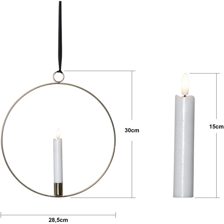 Indendørsdekoration Flamme Ring Messing Star Trading – billede 12