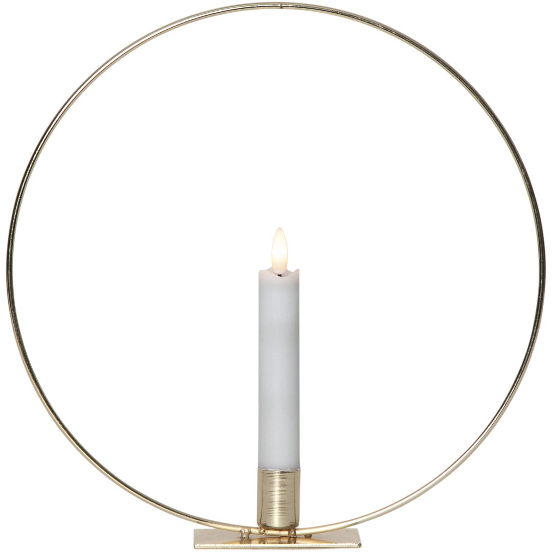 Indendørsdekoration Flamme Ring Messing Star Trading