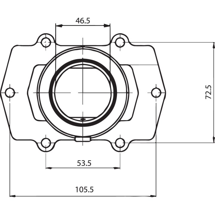 Indsugningsgummi Standard KIMPEX CARB FLANGE ARCTIC – billede 2