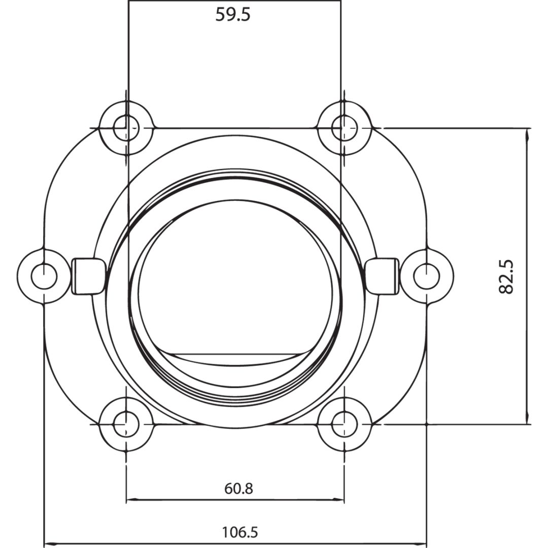 Indsugningsgummi Standard KIMPEX CARB FLANGE POLARIS – billede 2