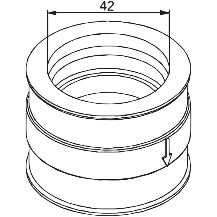 Indsugningsgummi Standard KIMPEX CARB FLANGE, SKI-DOO – billede 3