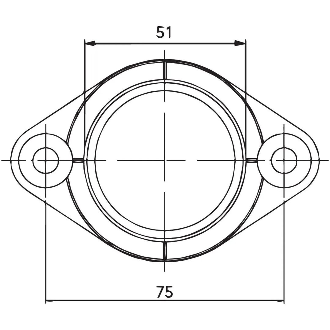 Indsugningsgummi Standard KIMPEX CARB FLANGE, YAMAHA – billede 2