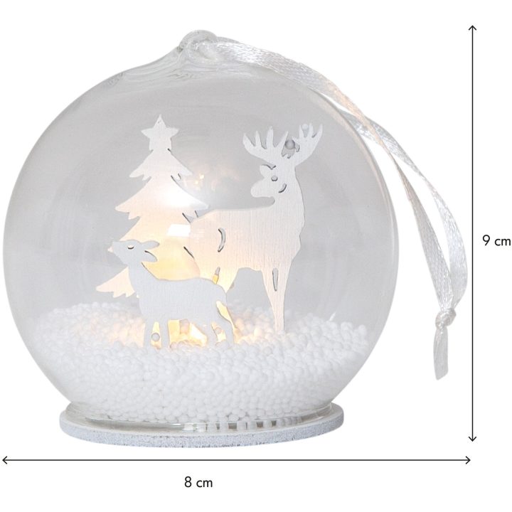 Inomhusdekoration Fauna Vit Star Trading 8 cm – billede 9