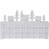 Inomhusdekoration Yuletide Vit Star Trading Ved – miniature 4