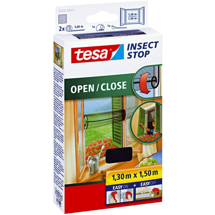 Insektsnet Open/close Vindue An TESA INSEKTNET OPEN/CLOSE 1,3X1,5M – billede 2