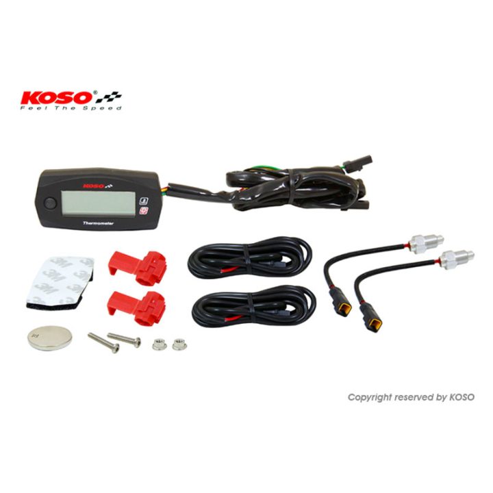 Instrumentmodul Mini-4 Elektronisk KOSO NORTH AMERICA DUAL THERMOMETER MINI – billede 3