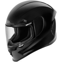 Integralhjelm Airframe Pro Solid Sort Blank ICON