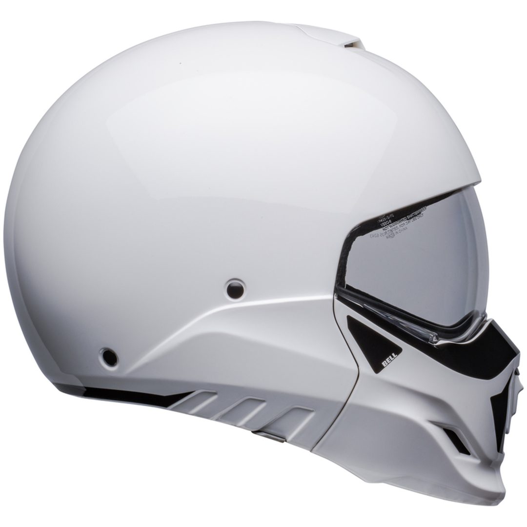 Integralhjelm Broozer Duplet Blank Hvid BELL s – billede 5
