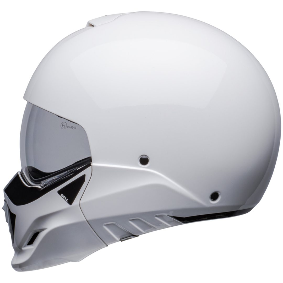 Integralhjelm Broozer Duplet Blank Hvid BELL s – billede 4