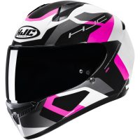 Integralhjelm C10 Tins Sort/Pink HJC