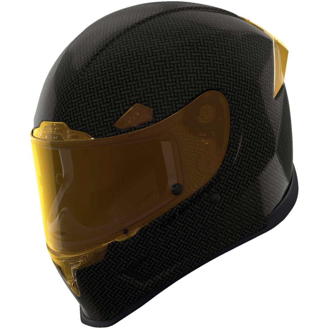 Integralhjelm Carbon Tress Gul ICON GUL