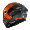 Integralhjelm Draken Sort Grå Orange AXXIS L – miniature 2