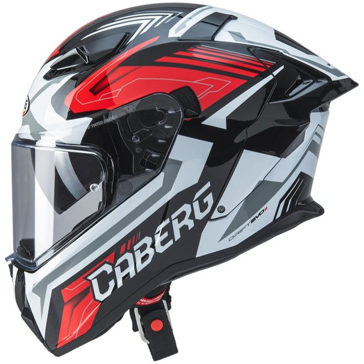 Integralhjelm Drift Evo Ii Jarama Sort/rød/hvid Caberg Medium – billede 3