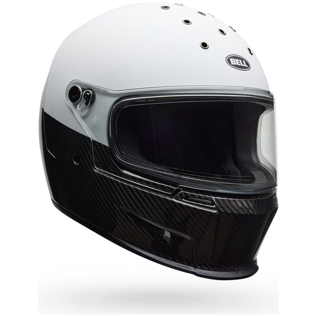 Integralhjelm Eliminator Carbon Diverge Mat/Blank Hvid/Sort BELL s