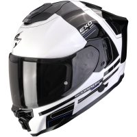 Integralhjelm EXO-1500 AIR DUAL Hvid/Sort Scorpion
