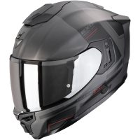 Integralhjelm EXO-1500 AIR DUAL Mat Sølv/Sort Scorpion