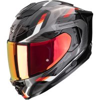 Integralhjelm EXO-1500 AIR SLEEK Sort/rød Scorpion