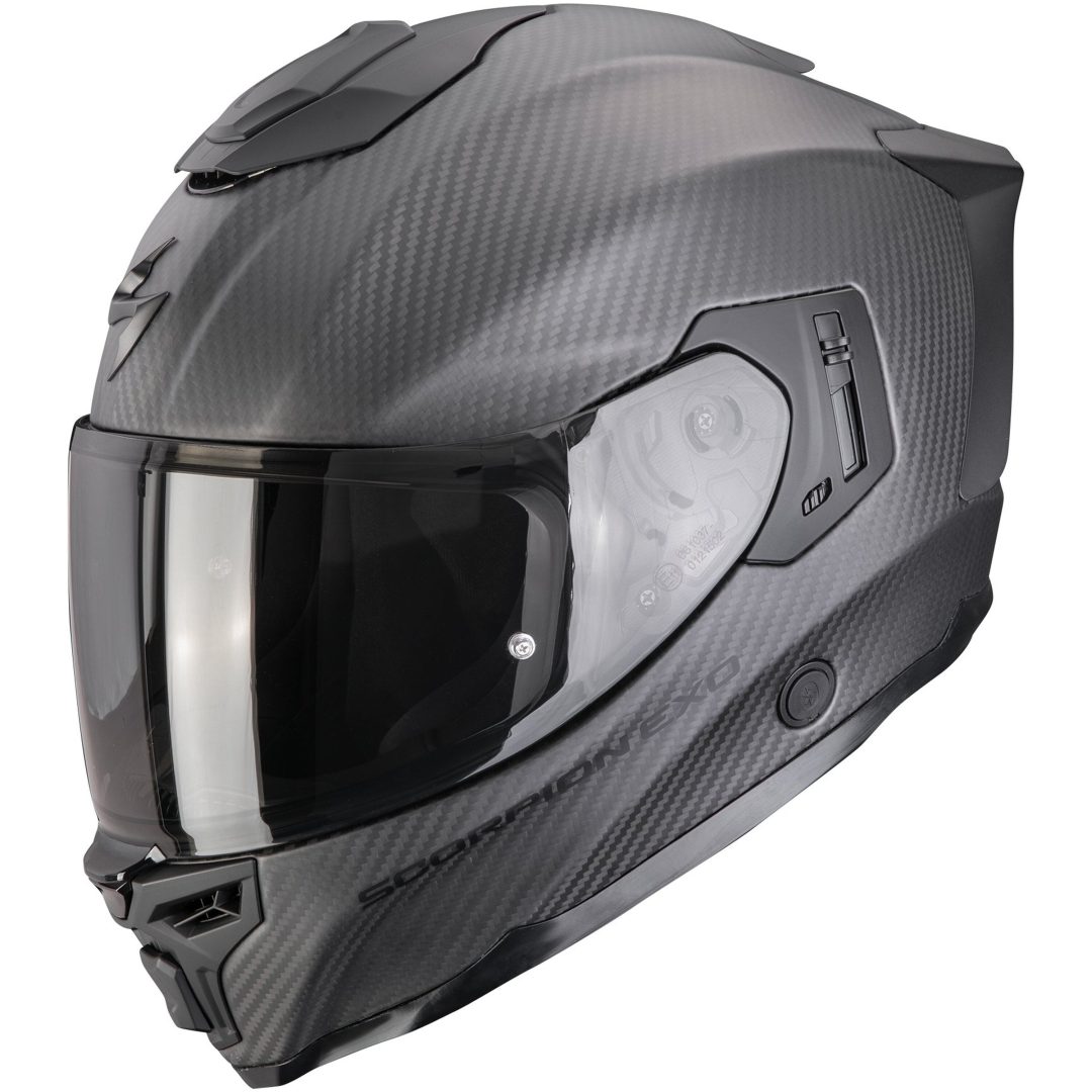 Integralhjelm EXO-1500 CARBON AIR Sort Mat Scorpion