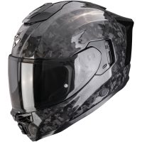 Integralhjelm EXO-1500 Onyx Carbon Air Solid Sort Scorpion
