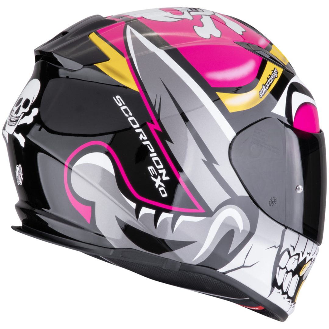 Integralhjelm EXO-491 Pirate Pink Scorpion – billede 2
