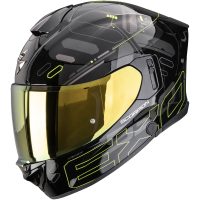 Integralhjelm EXO-530 AIR FOND Sort/Neongul Scorpion