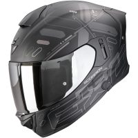 Integralhjelm EXO-530 AIR FOND Sort/Sølv Mat Scorpion