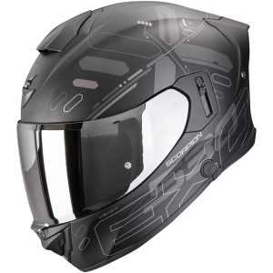 Integralhjelm EXO-530 AIR FOND Sort/Sølv Mat Scorpion