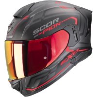 Integralhjelm EXO-530 AIR SLOPE Sort/Rød Mat Scorpion
