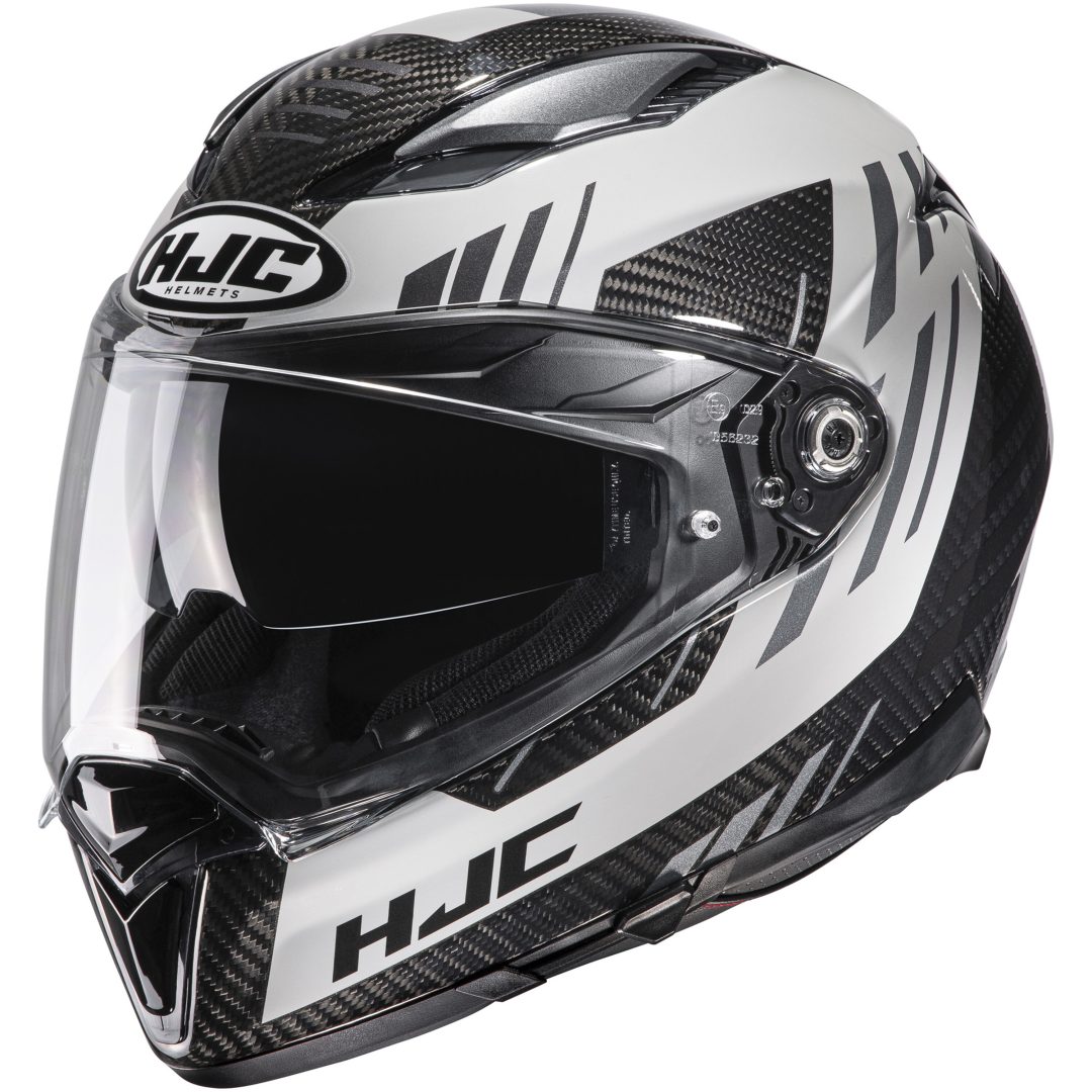 Integralhjelm F70 Carbon Kesta Sort/Grå HJC XS (53-54)