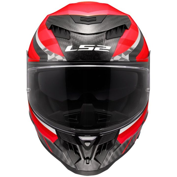 Integralhjelm FF807 DRAGON Trax Kulfiber Rød/Hvid LS2 s – billede 5