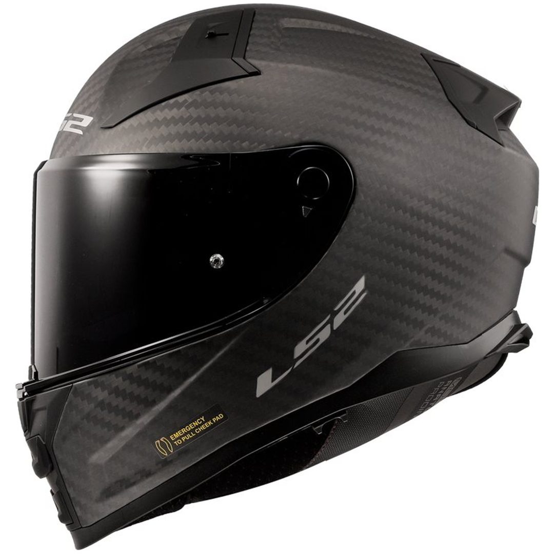 Integralhjelm FF811 VECTOR II CARBON Mat Sort LS2 s – billede 2