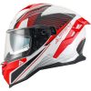 Integralhjelm FI200 Madrid Hvid Rød APEX s – miniature 1