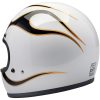 Integralhjelm Gringo Hvid/Blå Flammer BILTWELL Small – miniature 5