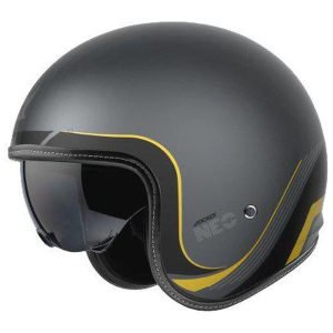 Integralhjelm Hornet C12 Matgrå Gul AXXIS