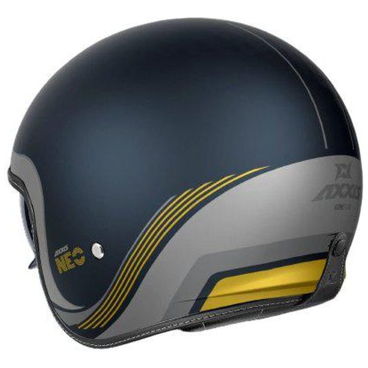 Integralhjelm Hornet Matblå Guld AXXIS XS – billede 2