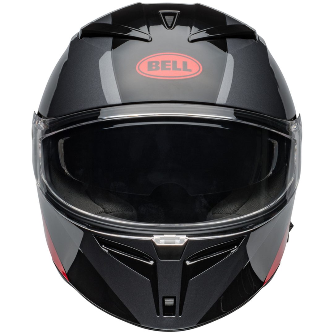Integralhjelm Lithium Shear Gloss Metallisk Grå/rød/sort BELL XL – billede 3