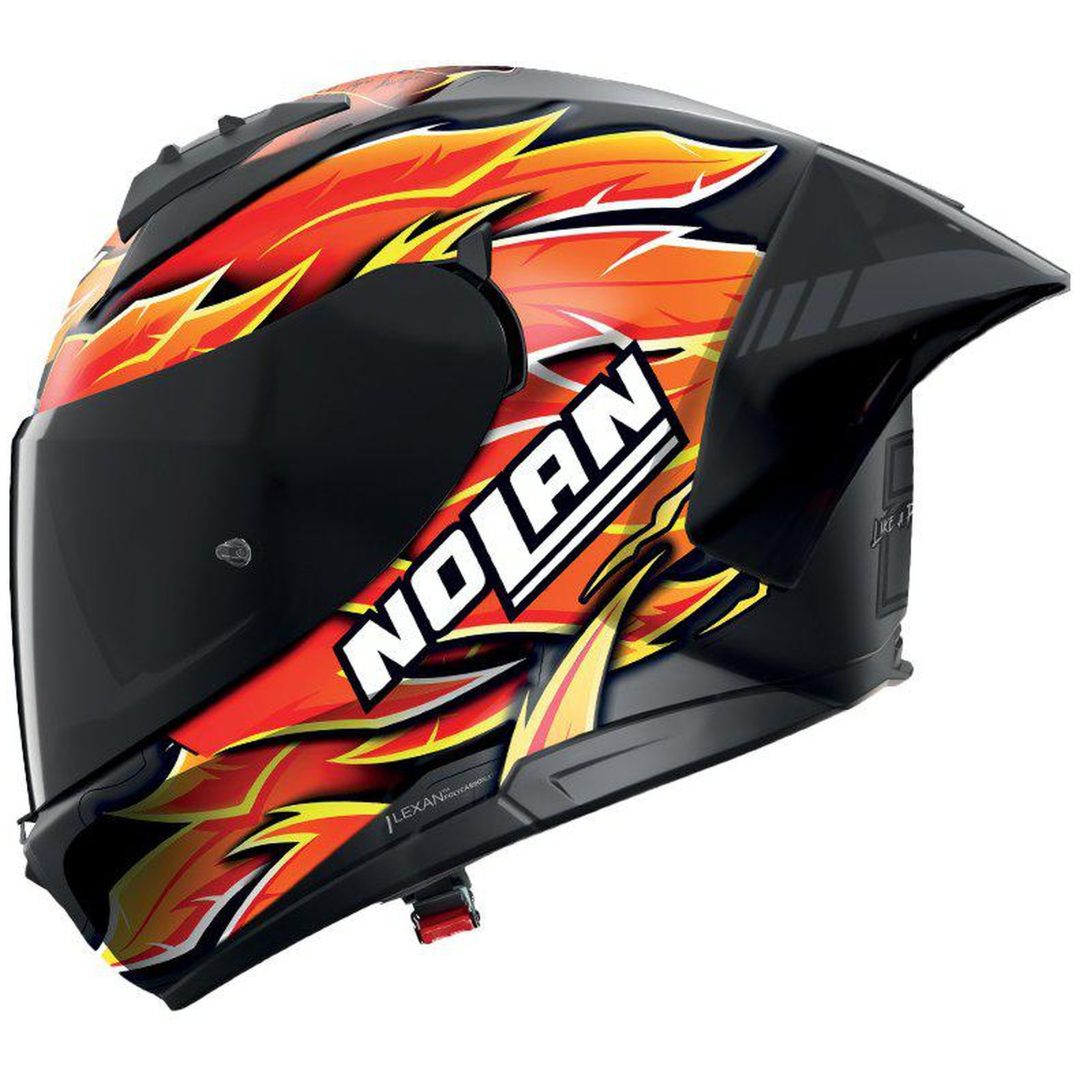 Integralhjelm N60-6 Sport Sort Rød Orange Gul NOLAN XS – billede 2